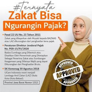zakat bantu pengurang pajak