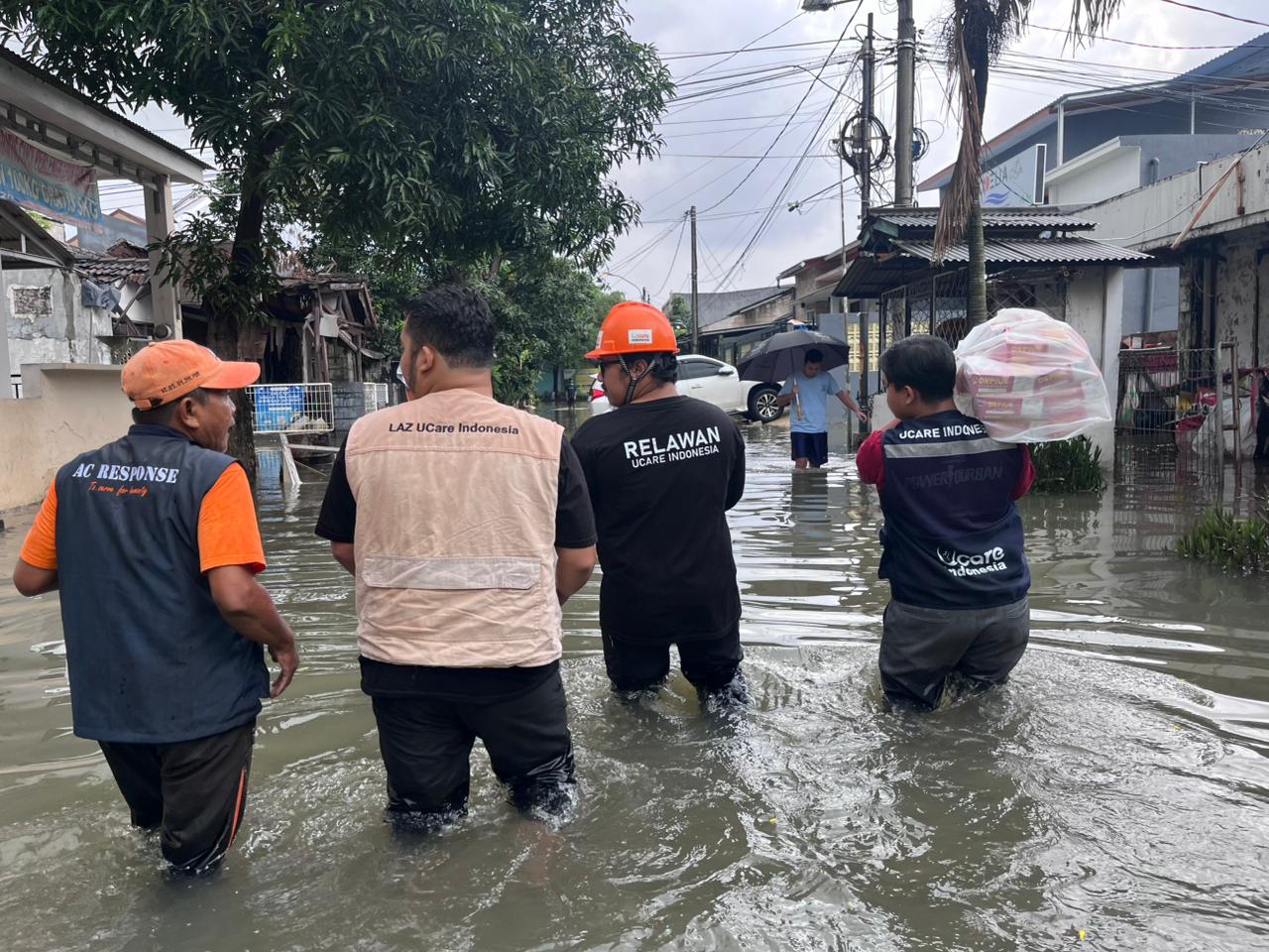 bantuan tanggap bencana untuk korban banjir di Bekasi