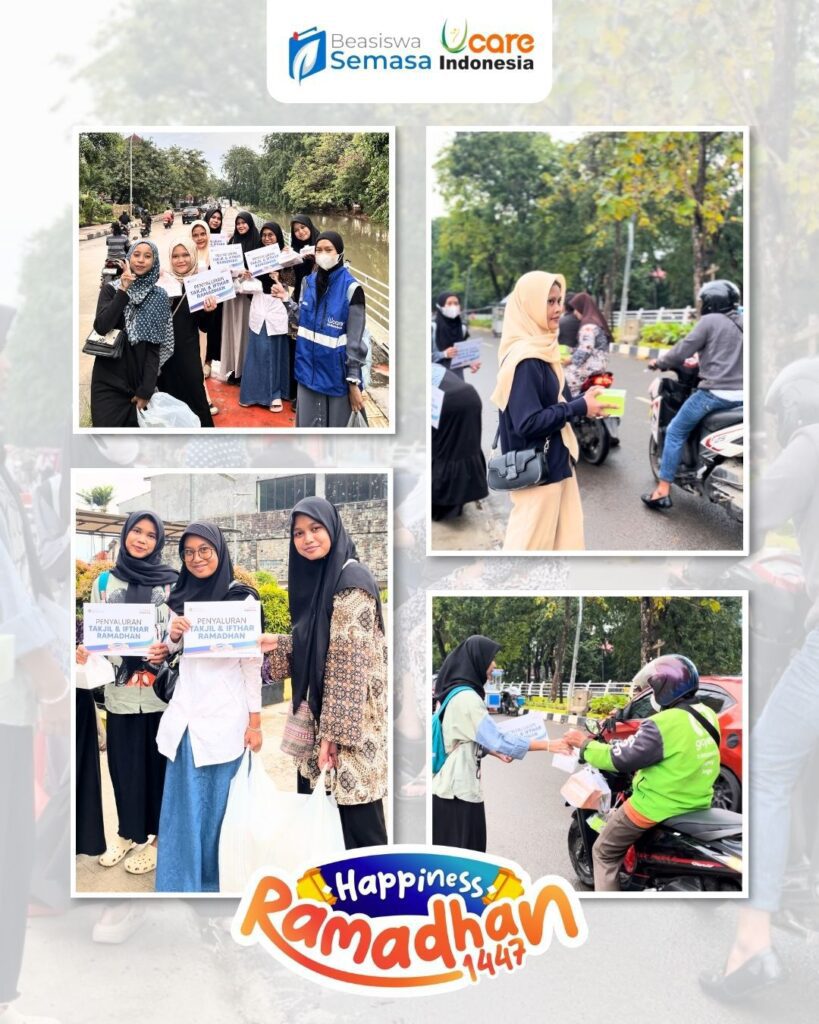 Peserta Beasiswa SEMASA berbagi takjil dan ifthar Ramadhan