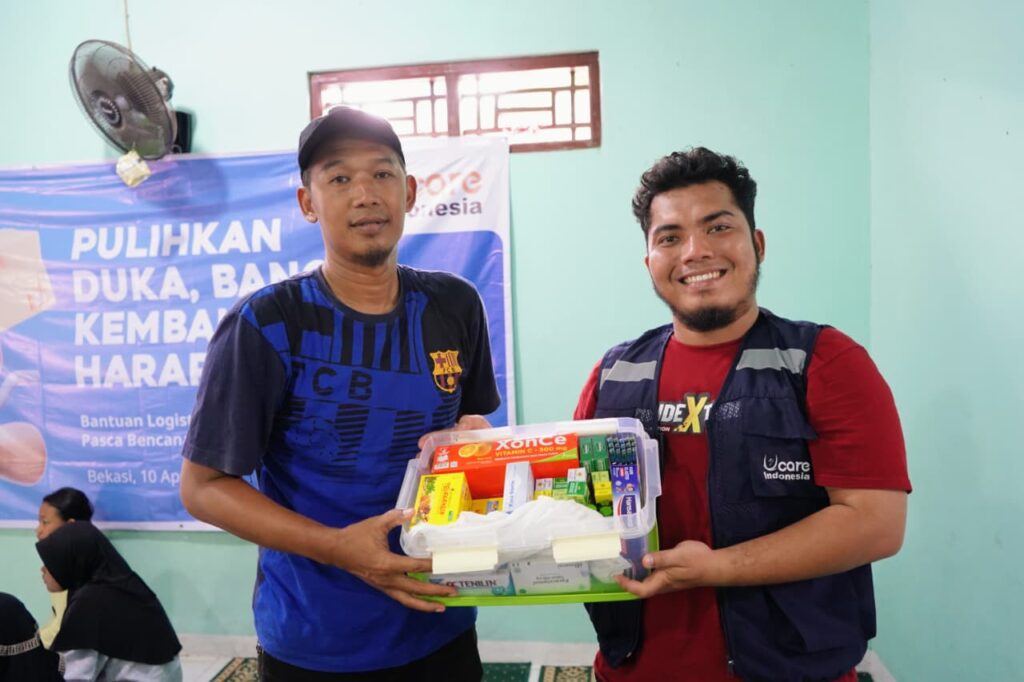 bantuan untuk warga terdampak kebakaran SPBE Cimuning