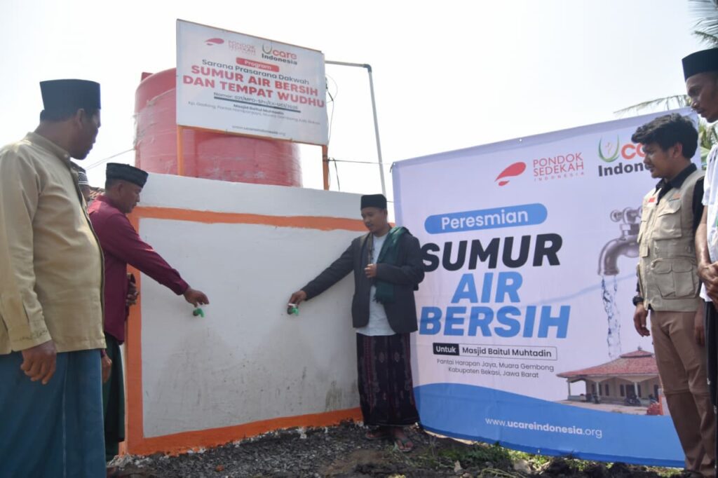UCare Indonesia Resmikan Sumur Air Bersih di Masjid Baitul Muhtadin