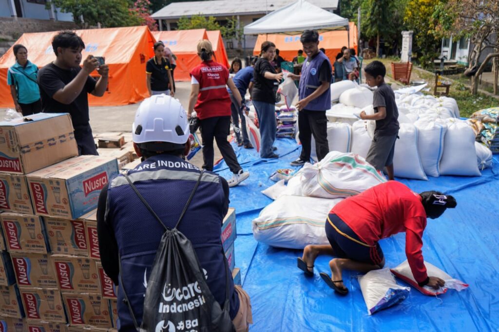 bantuan gempa NTT untuk warga Wuring