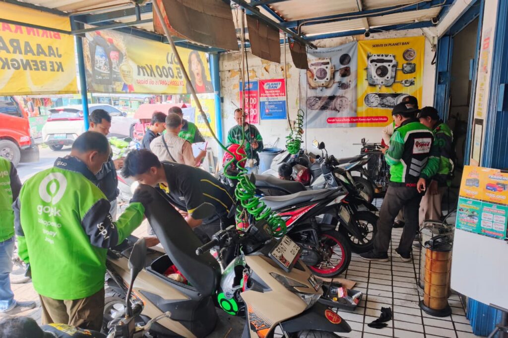 service motor gratis untuk ojol