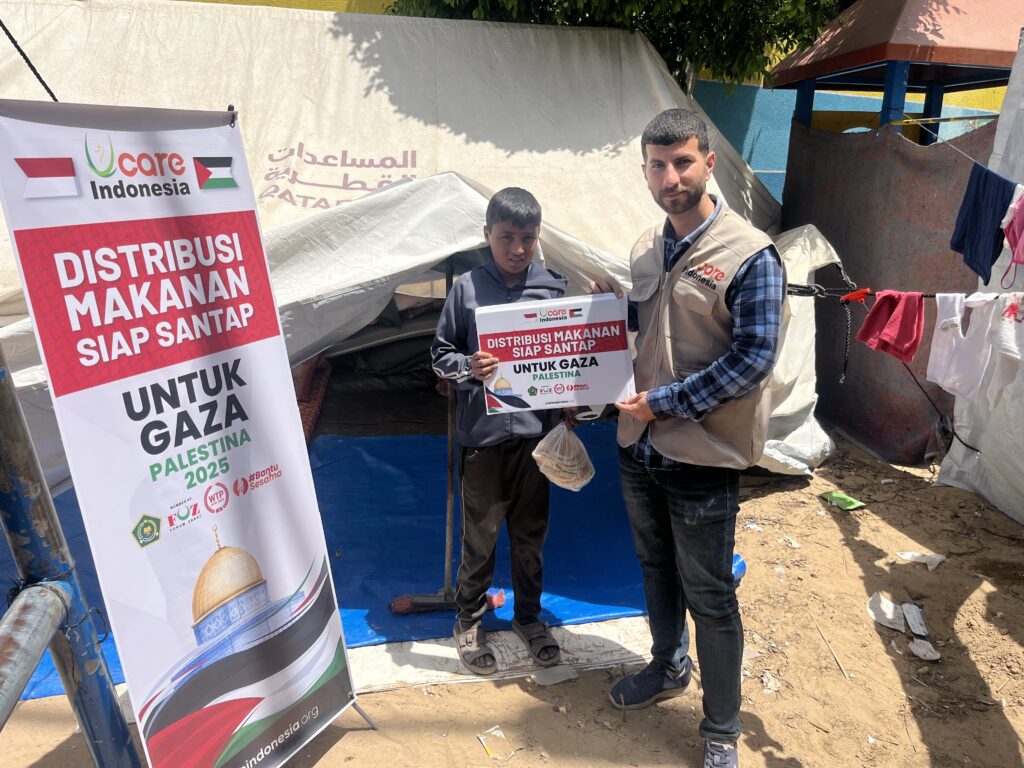 distribusi makanan siap santap gaza