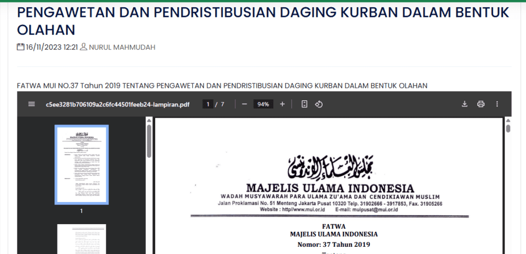 hikmah daging qurban dalam bentuk olahan