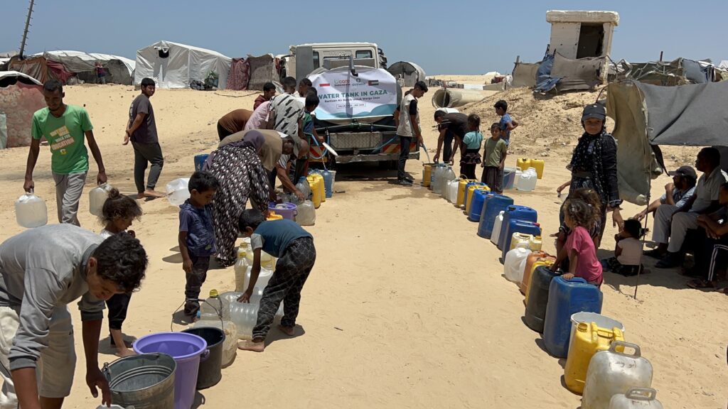 Bantuan Air Bersih di Gaza Selatan, Palestina