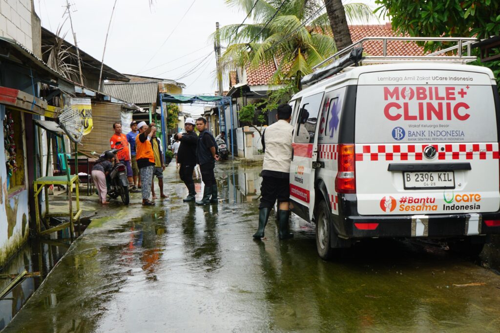 bantuan bencana untuk korban banjir di Kabupaten Bekasi