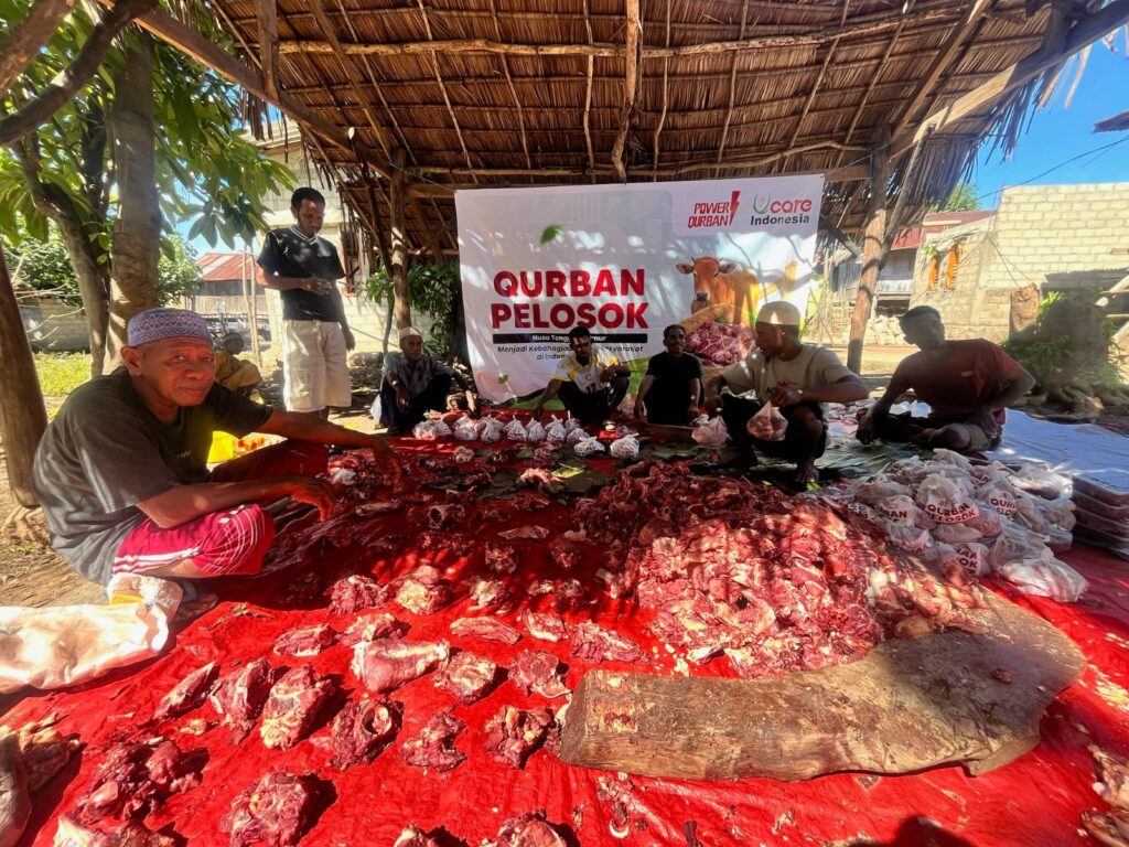 Penyembelihan dan distribusi qurban pelosok di NTT