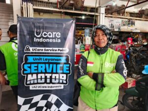 servis motor gratis untuk driver ojol